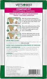 Vet&#39;s Best Comfort Fit - Pañales absorbentes con ajuste