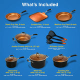 Juegos de Ollas de cocina de lujo NUTRICHEF NCCWALN14.5