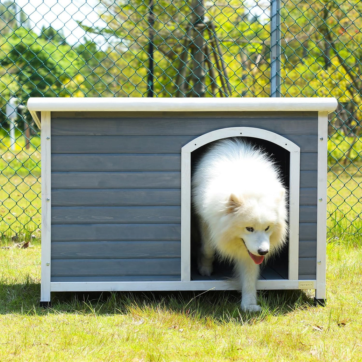 Casetas cuchas de madera para perros resistentes Petsfit