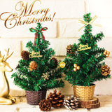 Árbol de Navidad Mini 8 Pulgadas Artificial con Nieve C00157