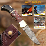 Cuchillo de bolsillo de caza plegable de acero sólido