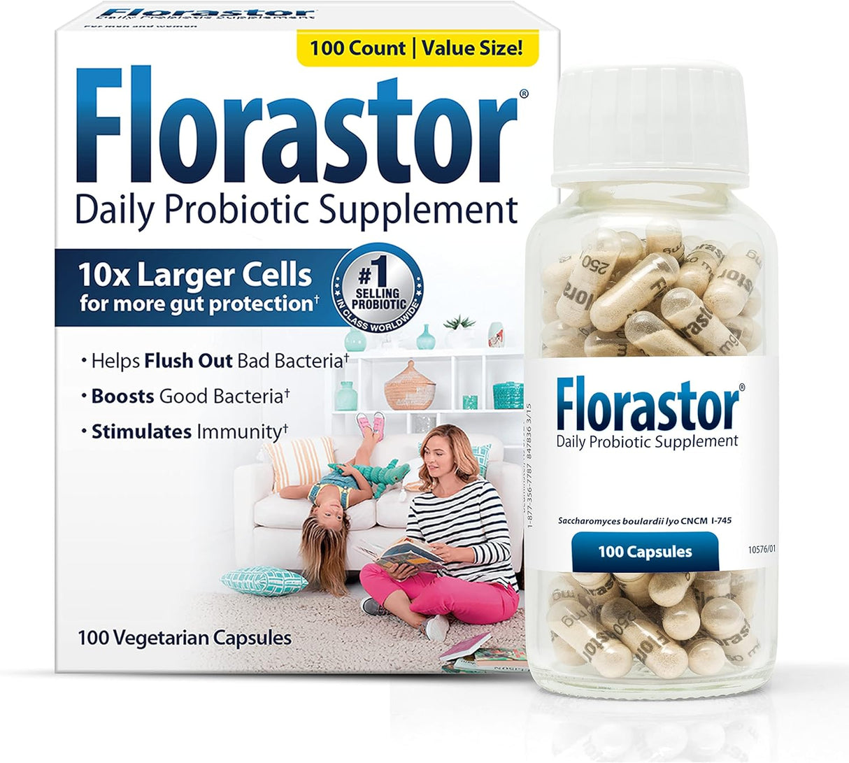 Suplemento florastor máxima fuerza Probiotico 100 Cápsulas