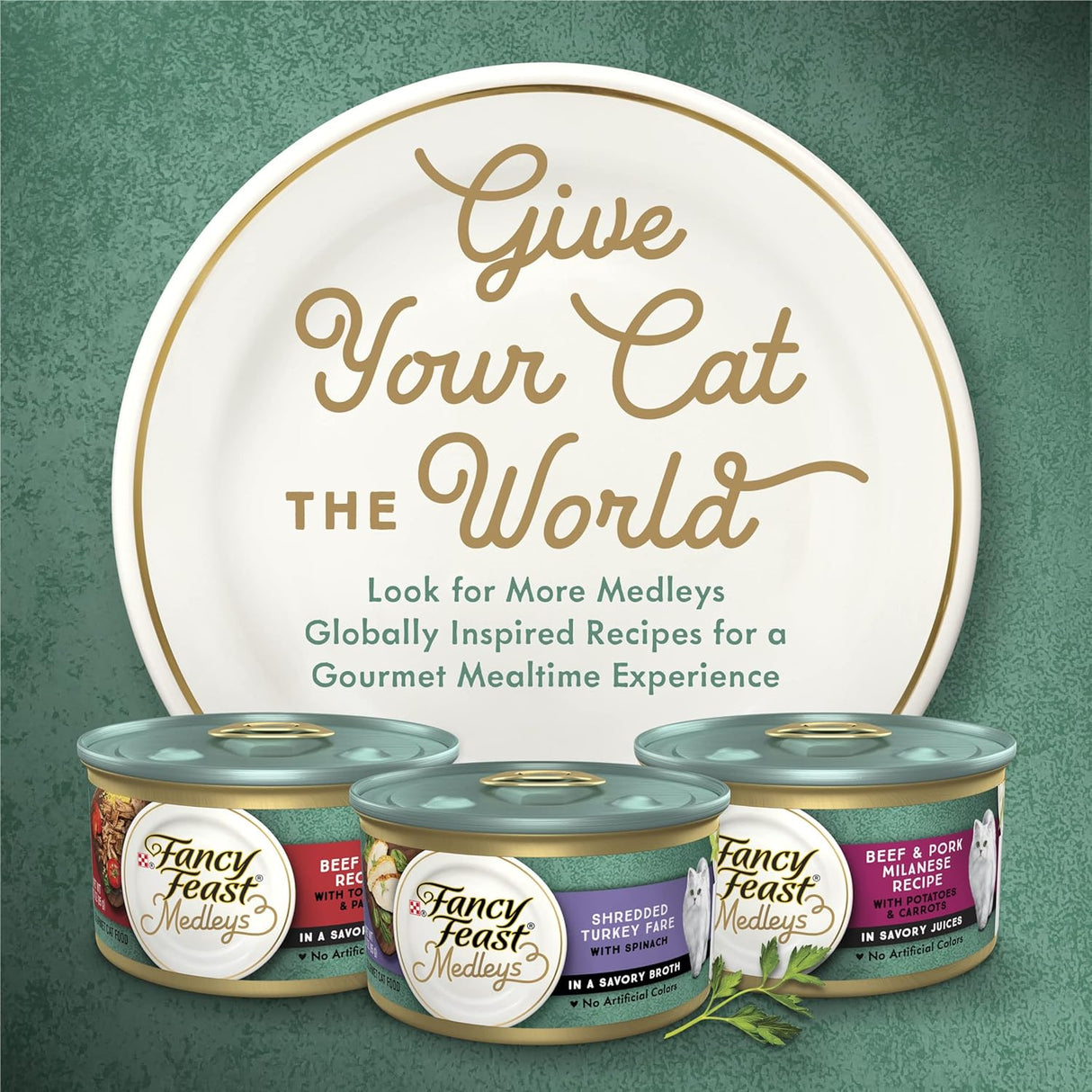 Alimento húmedo para gatos enlatado para adultos 24 latas