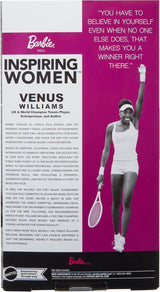 Doll Barbie Inspiring Women Venus Williams Ropa y Raqueta