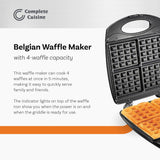 Waflera 4 rebanadas CC-WF4400, máquina de desayuno eléctrica