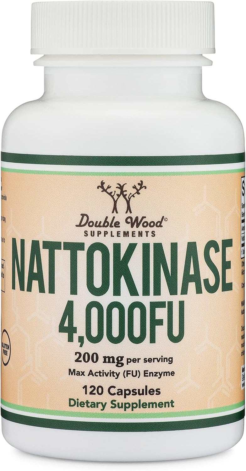 Suplemento de nattoquinasa 4,000 porciones FU 120 cápsulas