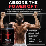 Suplemento Anabólico Total GAINS, Crecimiento Muscular 120