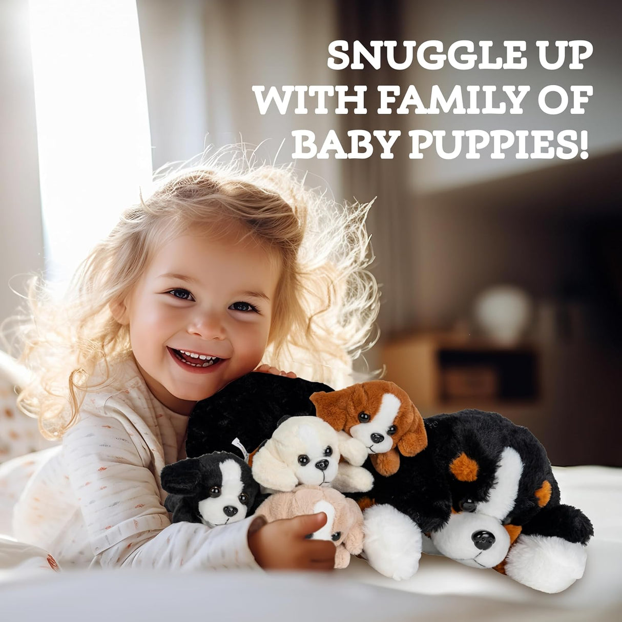 Animales de Peluche PixieCrush con Cachorros - Set de 5 Piezas