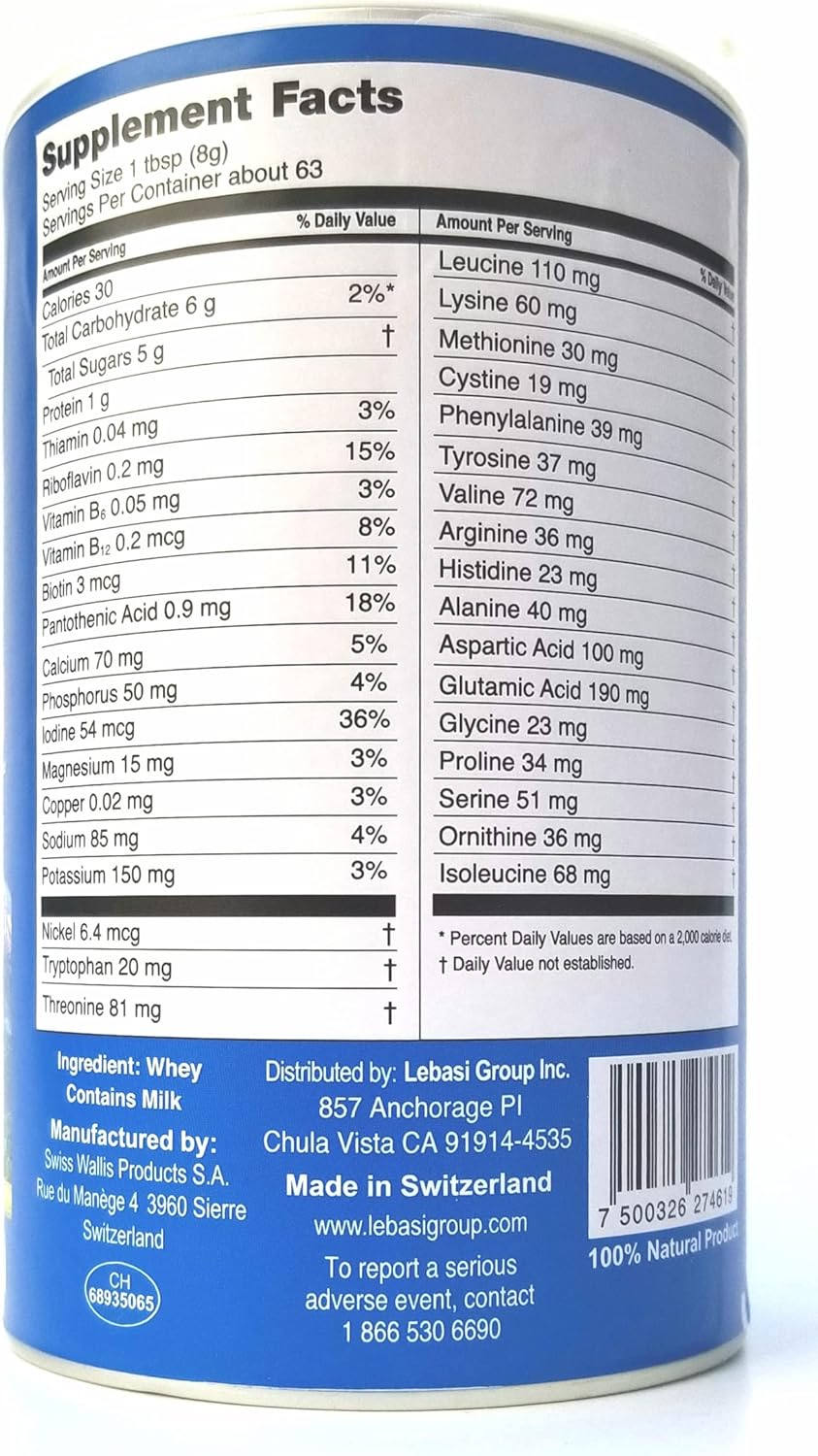 Suplemento de Suero de Leche Lebasi 500 gr, Apoyo Inmunológico
