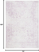 Alfombra de área, diseño oriental desgastado, modelo ADR109U
