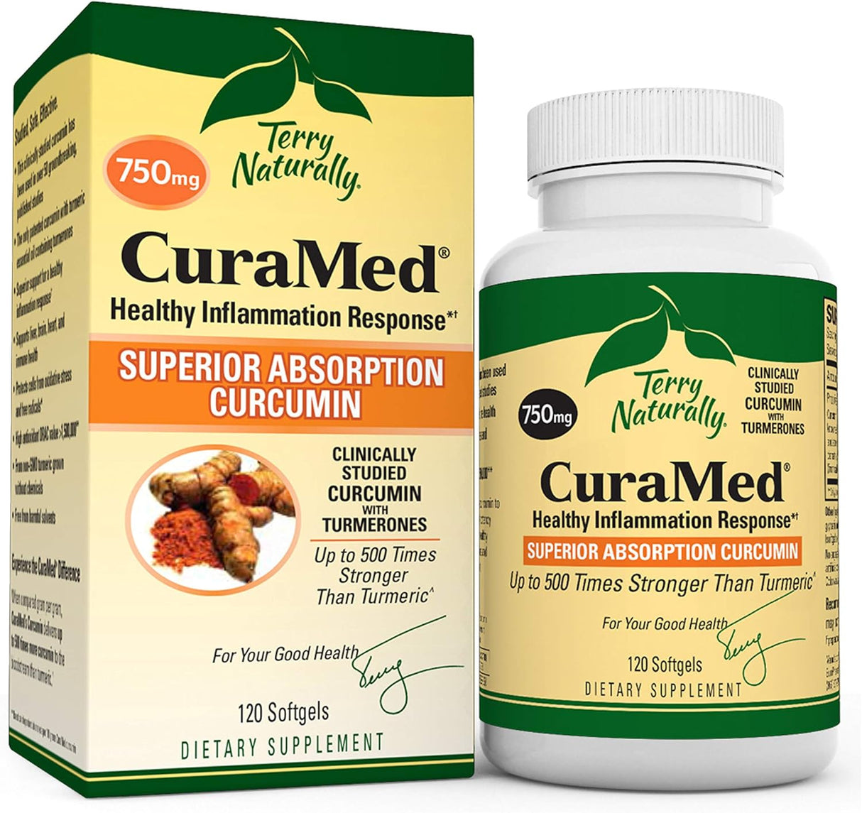 Suplementos Alimenticios de curcumina 120 porciones