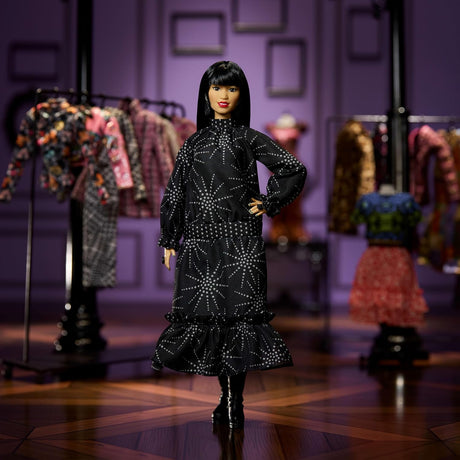Muñeca Barbie Inspiradora Anna Sui Colección con Atuendo Boho Chic