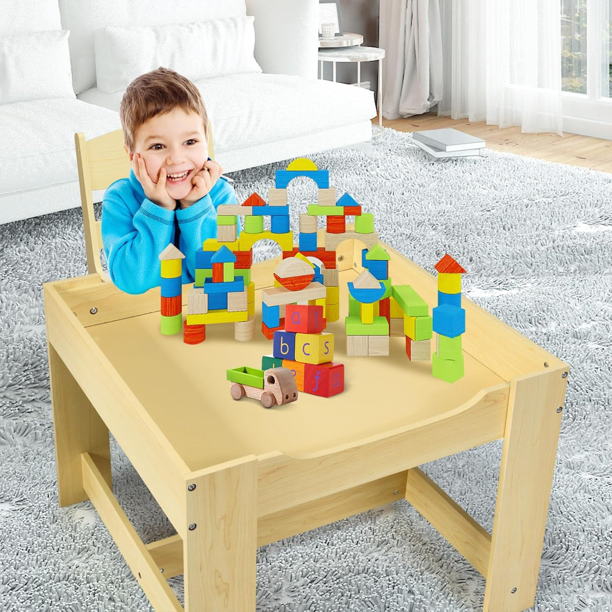 Juego de mesa y silla para niños mesa de actividades