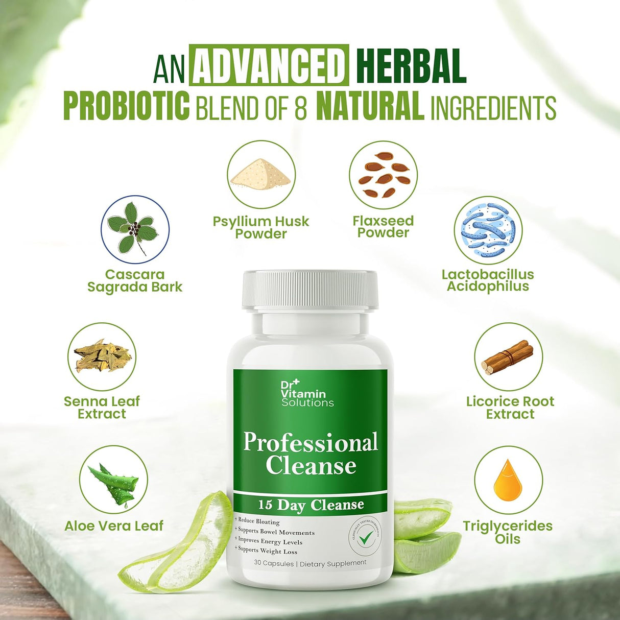 Dr Vitamin Soluciones 15 Días Limpieza Intestinal Detox para Mujer, 30 Cáps.