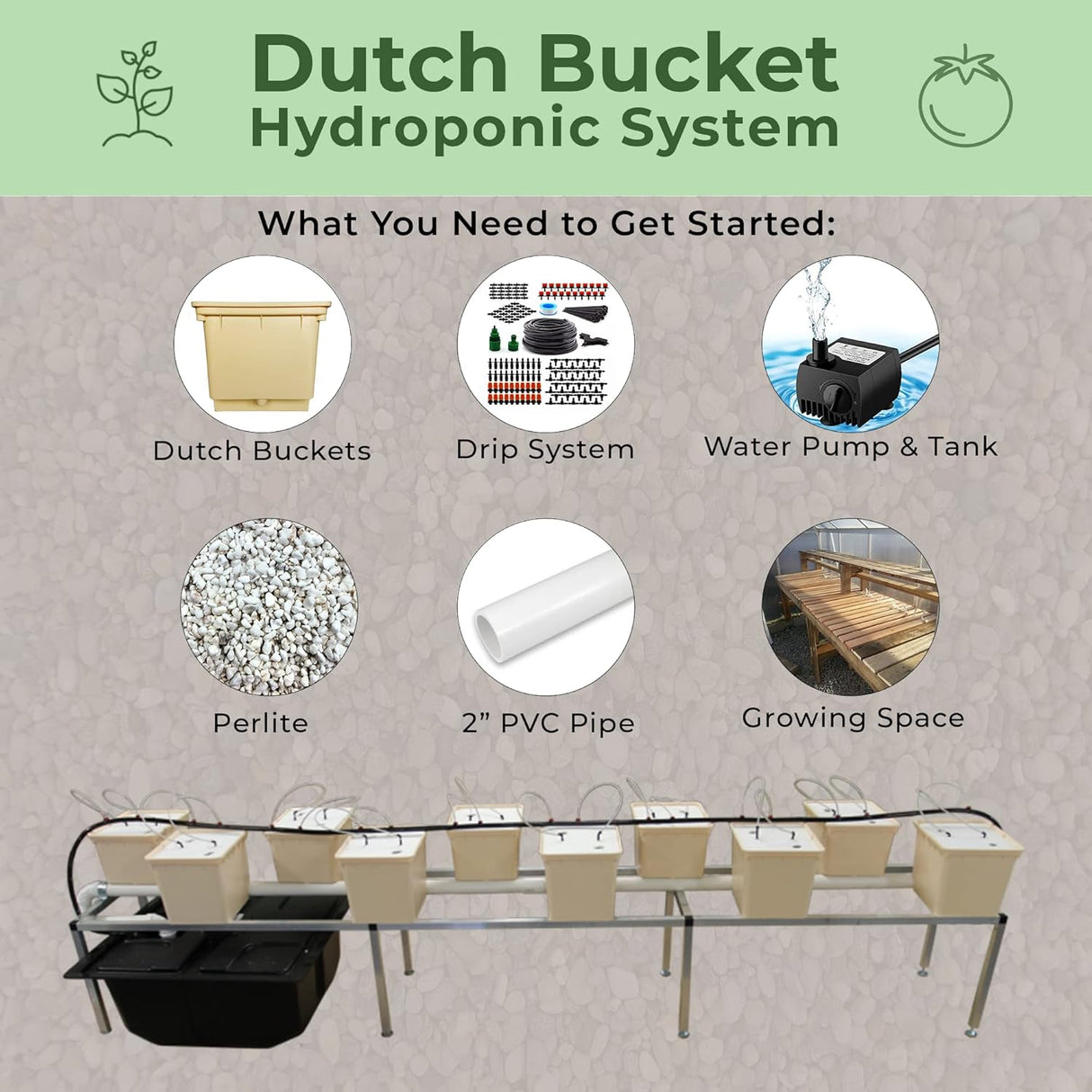 Paquete de 10 Cubos Holandeses - Bato Buckets 11 Litros - Siphon