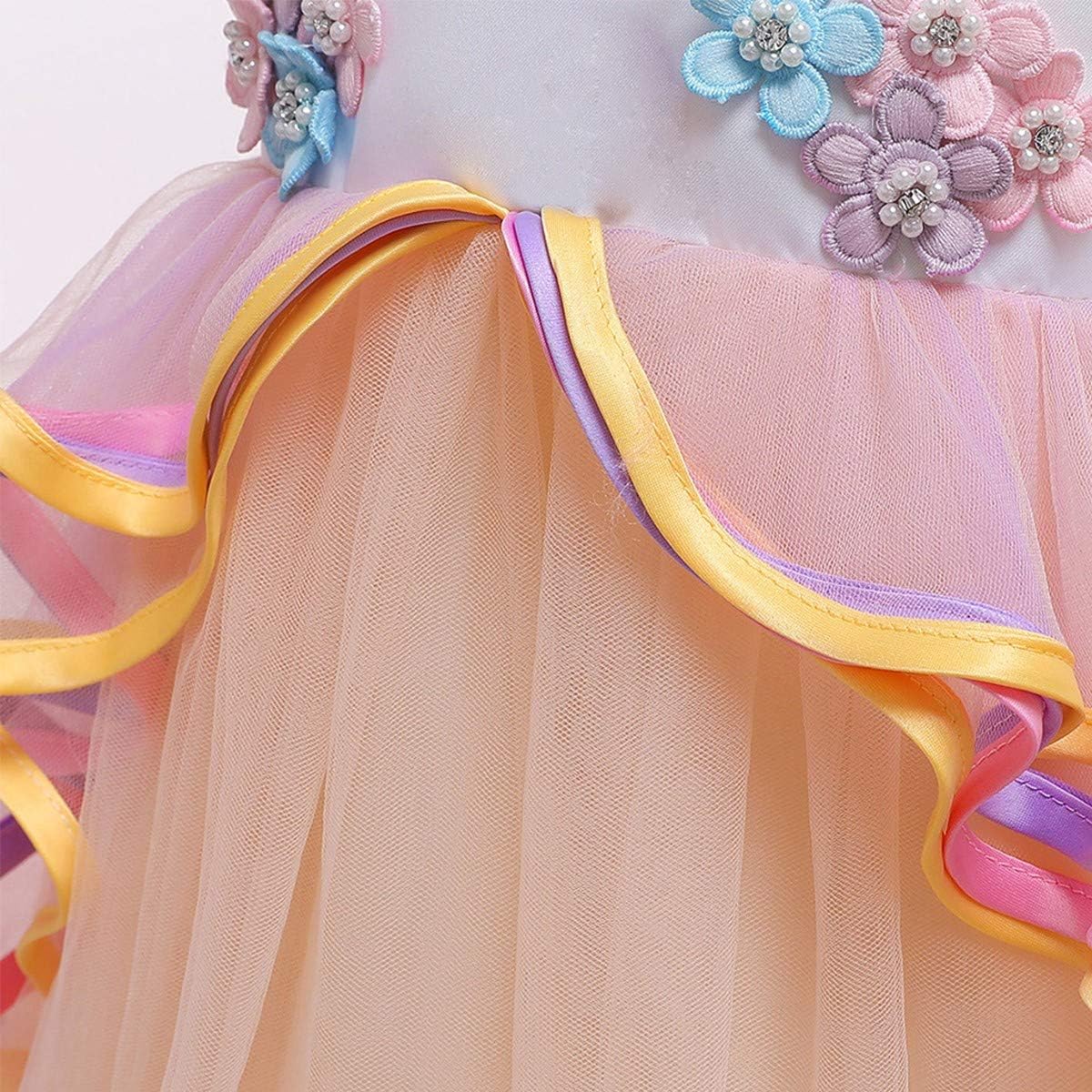 Disfraz Princesa Unicornio con Diadema para Niñas  4-5T