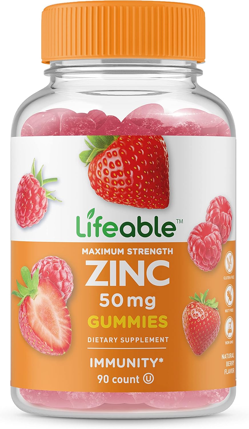 Suplementos Alimenticios de zinc realistas de 50 mg