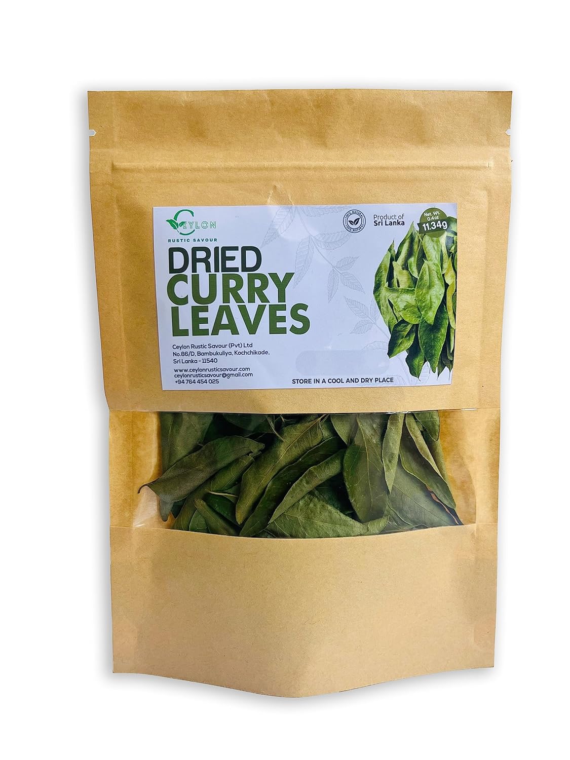 Hojas de Curry Secas Orgánicas 0.4 Oz - Sabor Distintivo