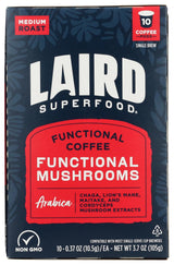 Cápsulas K-Cup Laird Superfood con Hongos Funcionales 10ct