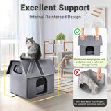 Casa para Gatos MIU Color, Aislada, Grande, 17.1 x 15 x 16.6