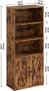 Estantería Industrial IRONCK 5 Estantes con Puertas 11.8 Prof.