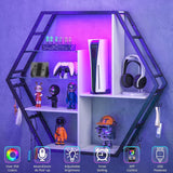 Estantes Flotantes con Luz, Almacenaje, Gran Capacidad, Modelo: LED