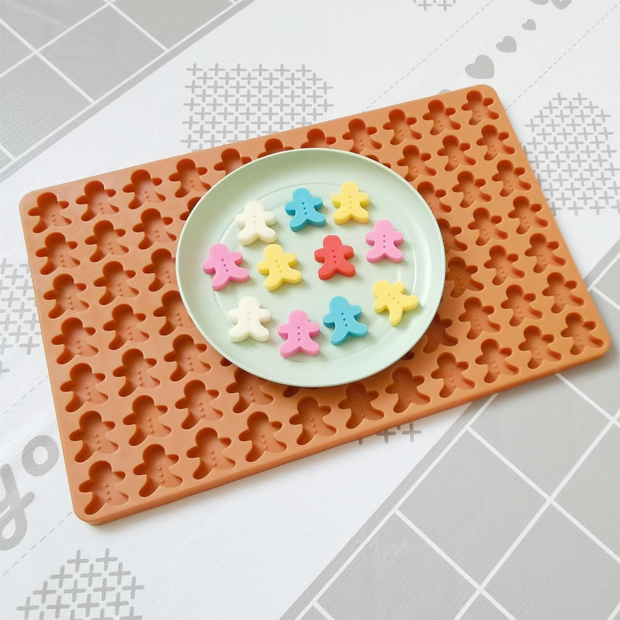 Moldes de Silicona Gingerbread Man - Premium, 6 Cavidades, 1PC