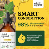 Gotas de Ashwagandha - Wild & Organic - Suplemento Calmante 4oz