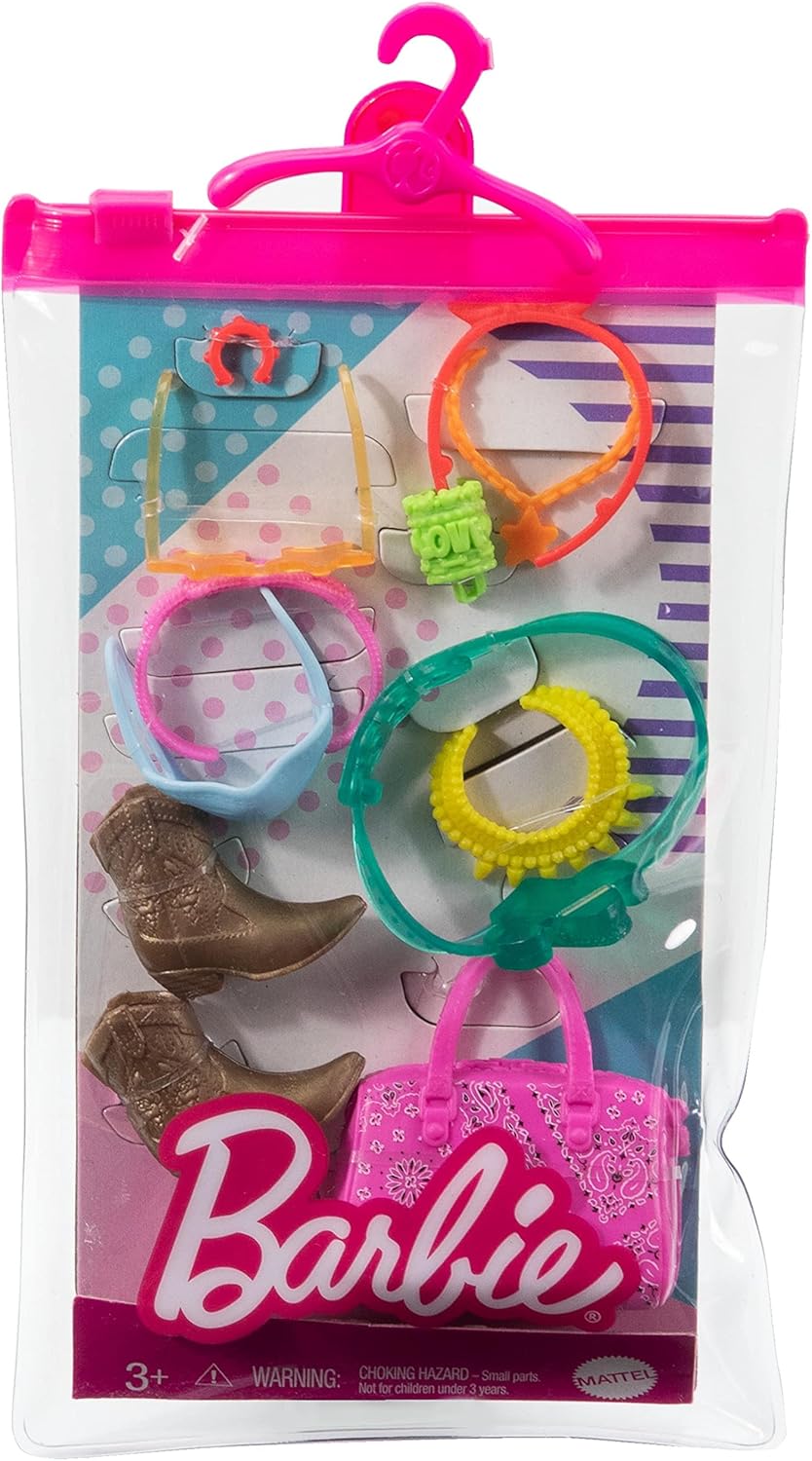 Accesorios Barbie Pack Oeste con 11 piezas para Barbie