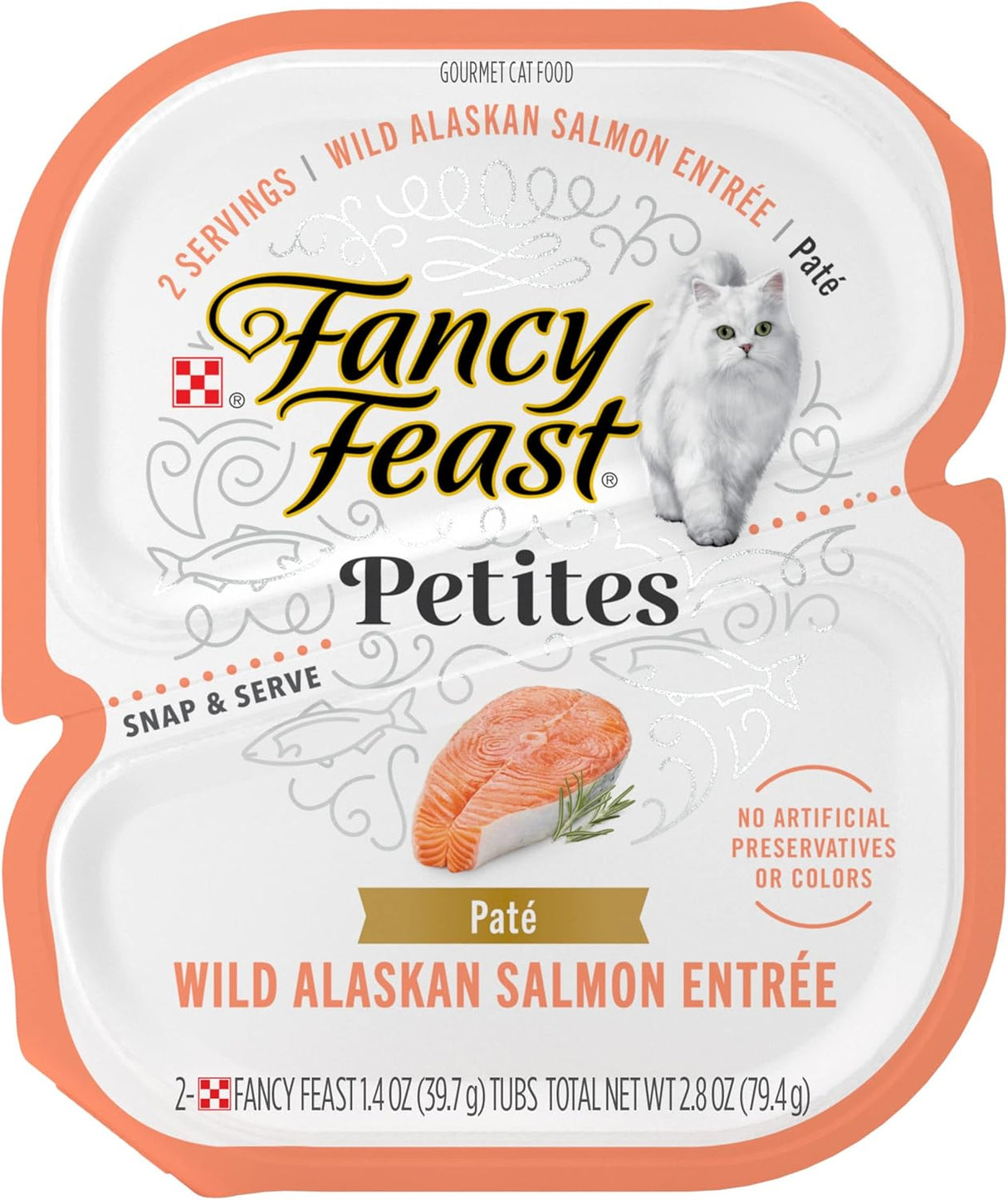 Comida Húmeda para Gatos Purina Fancy Feast Salmón Alaskano 12x2.8oz