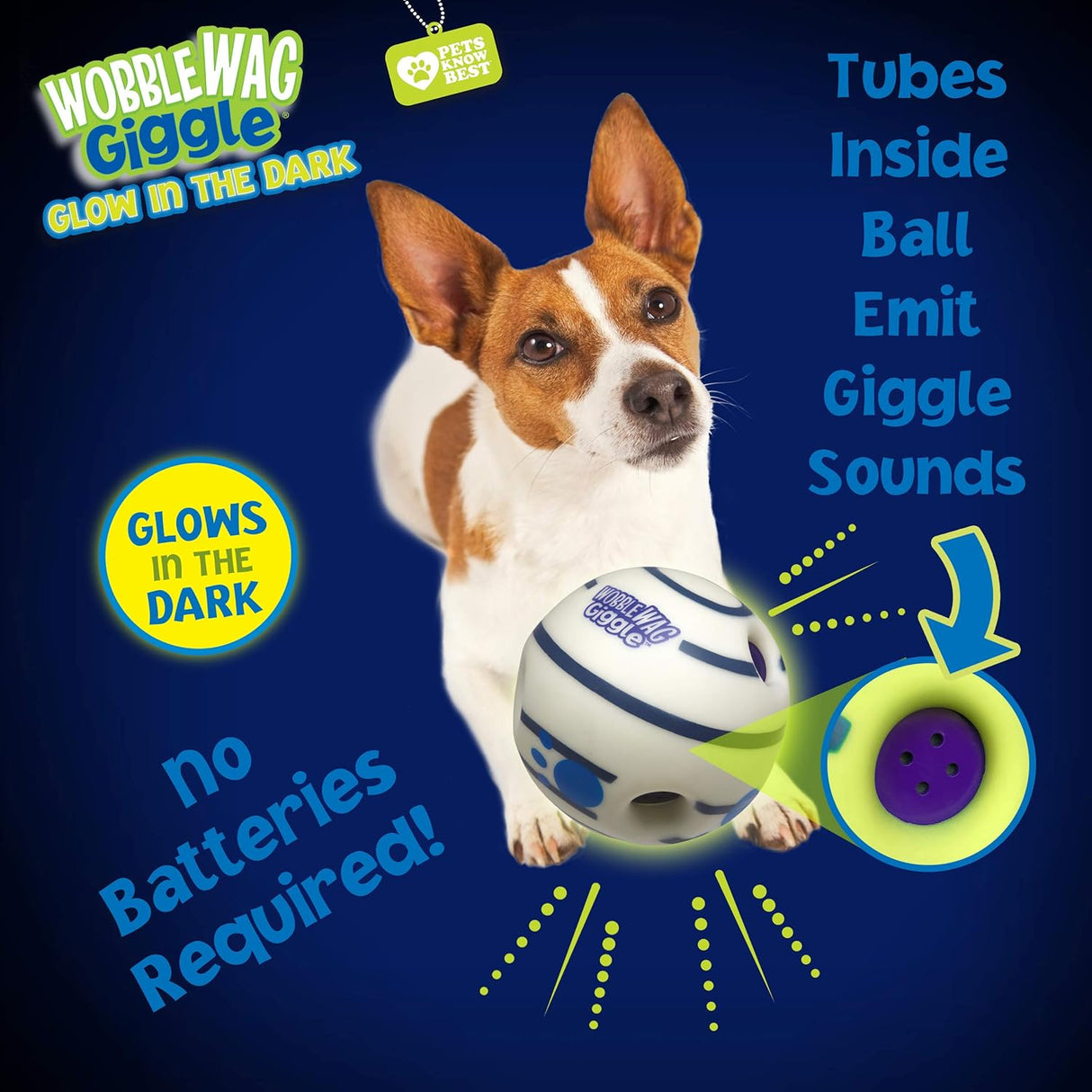 Pelota Interactiva para Perros - Wobble Wag Giggle Ball
