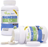 Magnesium Bisglycinato 200mg Chelado, Sin Laxantes, GMO