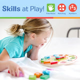 Reloj de formas Melissa & Doug - Juguete educativo de madera