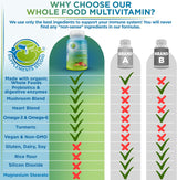 Suplemento Cápsulas multivitamínicas Whole Foo Plus veganas