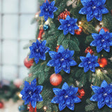 Flores Artificiales Poinsettia, Decoración Navidad, 36 Pcs