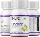 Suplemento Extracto de Regaliz INLIFE, 500 mg, 60 Cápsulas