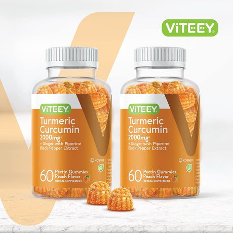Suplementos Gomitas de Cúrcuma y Jengibre con Pimienta 60 Un