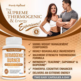 Píldoras de dieta termogénica premium Apoyo