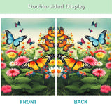 Bandera de Jardín de Girasoles y Mariposas, Modelo Butterfly-g01