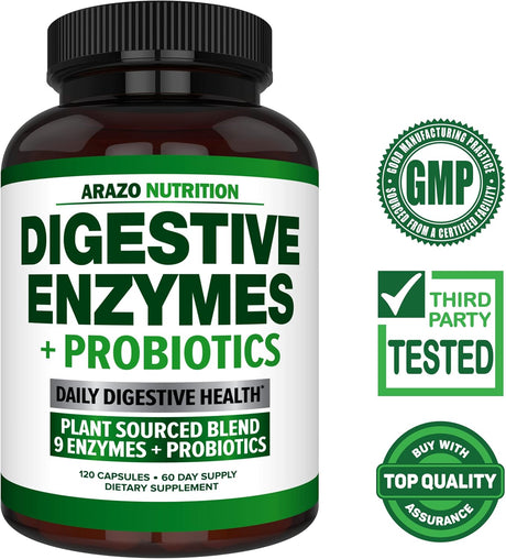 Suplemento Enzimas digestivas con probióticos  Acidophilus