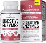 Suplementos Enzimas digestivas potentes prebióticos salud