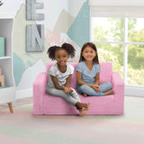 Silla convertible 2 en 1 de cama para niños, color rosa