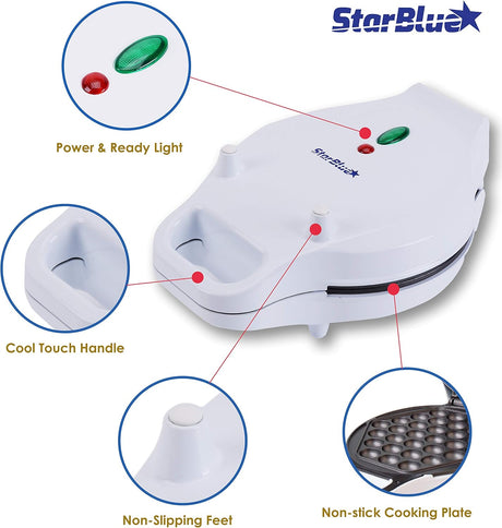 Máquina de Waffles de Huevo Hong Kong StarBlue 760W 120V