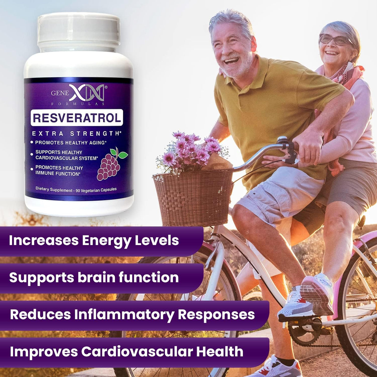 Suplementos Alimenticios Resveratrol con bioperina