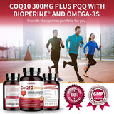 Suplemento CoQ10 300mg ZEBORA, Antioxidante y Energía, 120 cápsulas