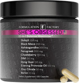Maximizador hormonal 10-en-1 con Shilajit, Maca, Ashwagandha, 120 caps