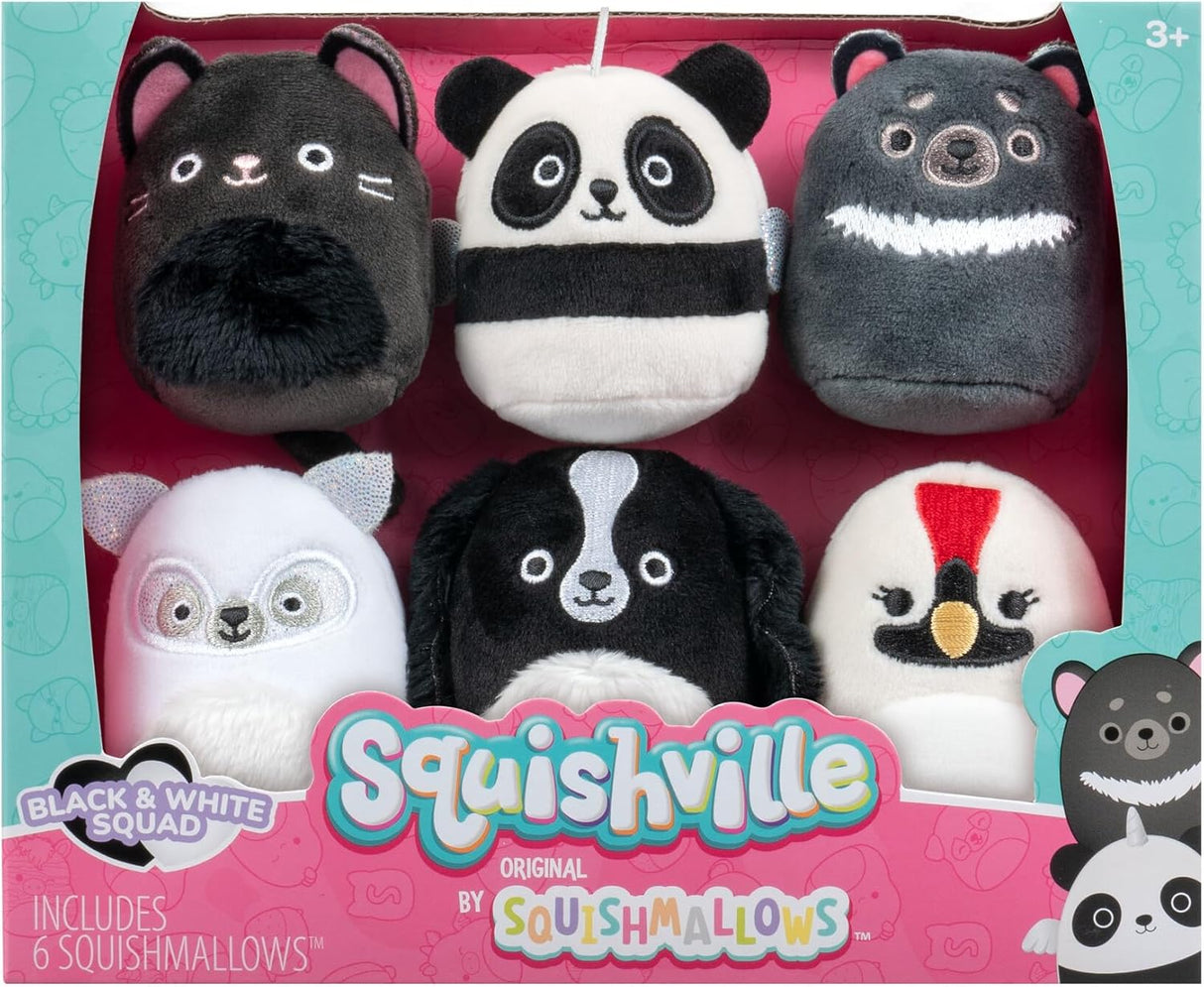 Peluches Squishmallows de 2 pulgadas - Set de 6 personajes