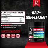 Suplemento NAD+ 900mg NR, Resveratrol, Quercetina - 90 Cápsulas