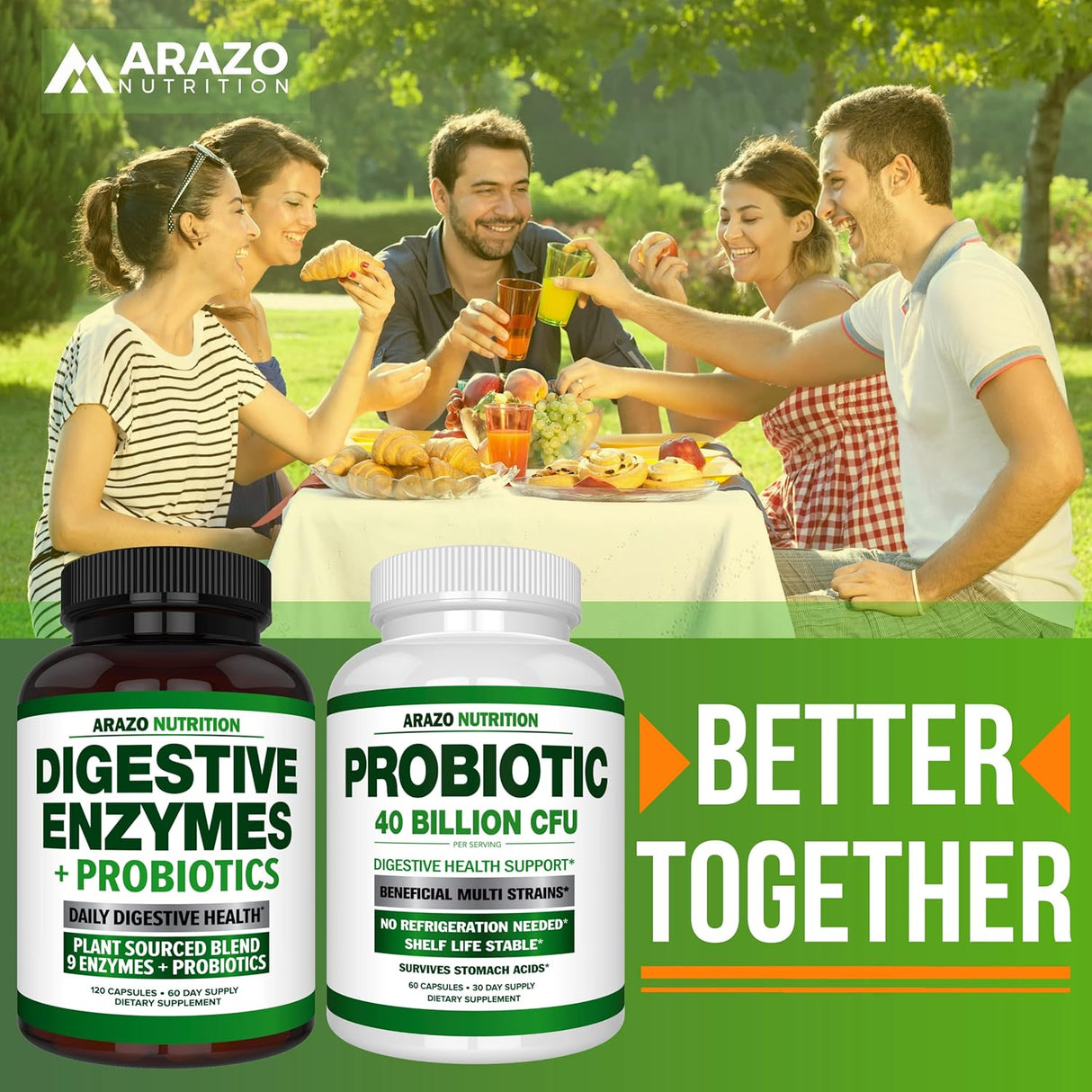 Suplemento Enzimas digestivas con probióticos  Acidophilus