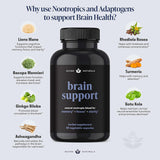 Suplemento cerebralnootrópico natural para enfoque